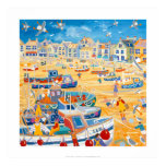 Impresión del arte: Barcos y cuerdas, St Ives, Cor posters
