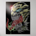 Impresión del arte del monstruo de Digitaces Poster