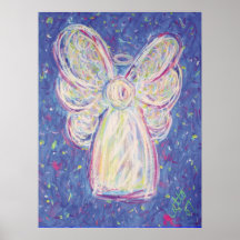 Impresión del arte del poster del ángel de la noch