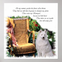 Impresión del arte del samoyedo poster