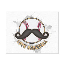 "Impresión del bigote del deporte del BÉISBOL del  Lona Estirada Galerías
