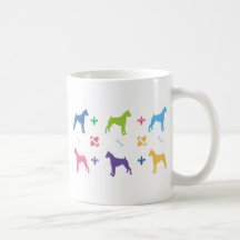 Impresión del boxeador del diseñador taza de café