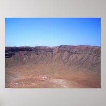 Impresión del cráter del meteorito de Arizona Poster