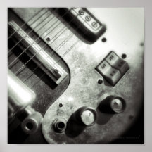 Impresión del cuadrado de la guitarra eléctrica impresiones