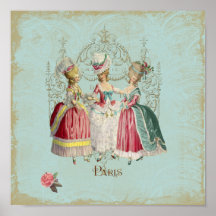 Impresión del francés de las señoras París de Mari Posters