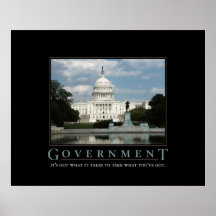 Impresión del gobierno poster