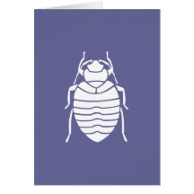 Impresión del insecto del chinche felicitación