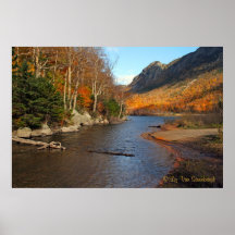 Impresión del lago profile, New Hampshire Posters