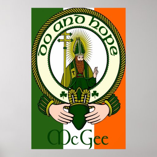 Impresión del lema del clan de McGee Poster