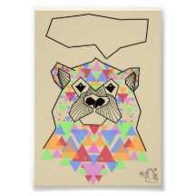 Impresión del oso arte con fotos