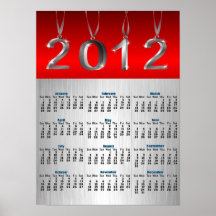 Impresión del poster de 2012 calendarios