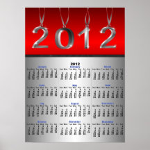 Impresión del poster de 2012 calendarios
