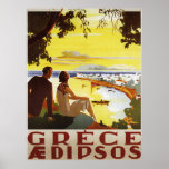 Impresión del poster de Grecia del vintage