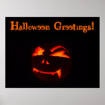 Impresión del poster de la calabaza de los saludos