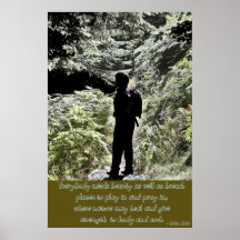 Impresión del poster de la cita de la naturaleza d