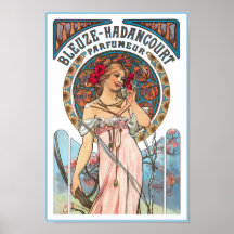 Impresión del poster de Mucha:  Anuncio del perfum