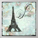 Impresión del poster de París de la torre Eiffel
