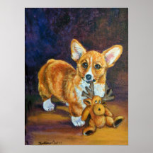 Impresión del poster del Corgi Galés del Pembroke