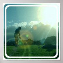 Impresión del poster del golfista