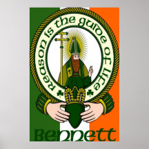 Impresión del poster del lema del clan de Bennett