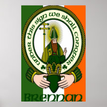 Impresión del poster del lema del clan de Brennan