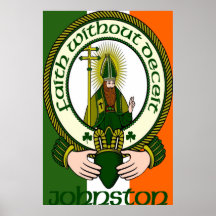 Impresión del poster del lema del clan de Johnston