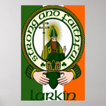 Impresión del poster del lema del clan de Larkin