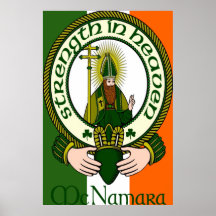 Impresión del poster del lema del clan de McNamara