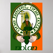 Impresión del poster del lema del clan de Nolan