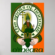 Impresión del poster del lema del clan de O'Meara