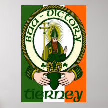 Impresión del poster del lema del clan de Tierney