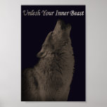 Impresión del poster del lobo