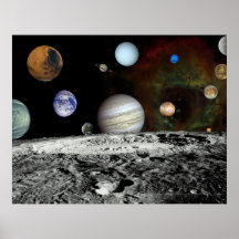 Impresión del poster del montaje de la Sistema Sol