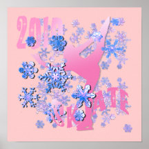 impresión del poster del patinaje de hielo de 2010