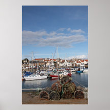 Impresión del poster del puerto de Anstruther