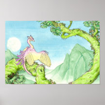 Impresión del poster del wyvern de la orquídea