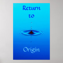 Impresión del poster - ondulación del agua