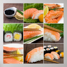 Impresión del sushi posters