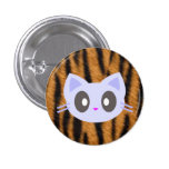 impresión del tigre del gatito del kawaii pins