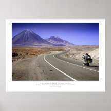 Impresión del volcán de Licancabur Poster