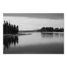Impresión el río Yellowstone de la bella arte Foto