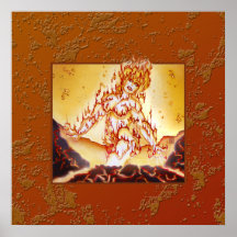 Impresión elemental del fuego de MtG Posters