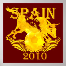 Impresión enorme del poster de España 2010 para lo