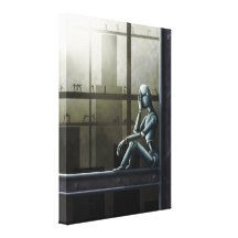 impresión enterada de la lona del scifi del robot  lona envuelta para galerías