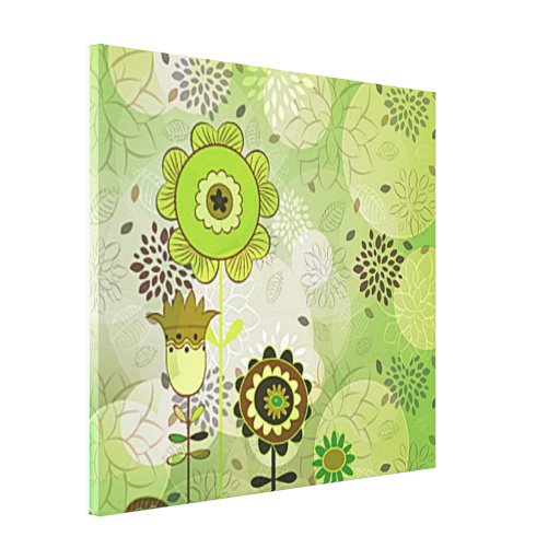 Impresión estirada mural verde decorativo de la lo lona envuelta para galerias