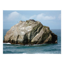 Impresión famosa de la foto de la roca de la cara 