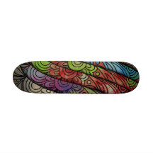 Impresión floral brillante de moda tabla de patinar