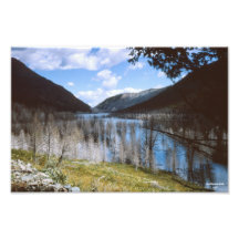 Impresión fotográfica 1962 de Montana del lago ear