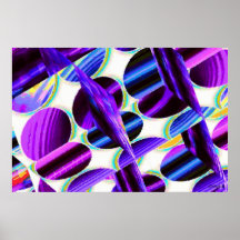Impresión geométrica brillante del arte moderno poster