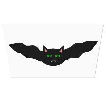 Impresión hecha frente gato de la lona de Hallowee Impresión De Lienzo